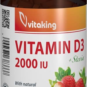 Vitamina D3 2000UI, 210 comprimate masticabile, Vitaking