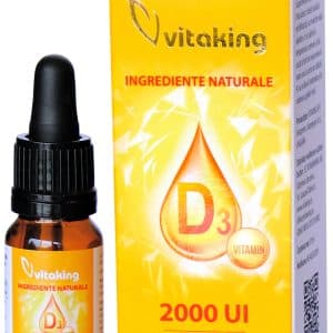 Vitamina D3 picaturi 2000UI, 10ml, Vitaking