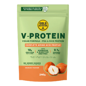 Gold Nutrition Pudra Proteica Vegetala V-protein Alune de padure, 240g