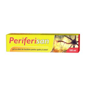 Gel cu efect de încălzire pentru spate și umeri Periferisan, 100 ml, Zdrovit