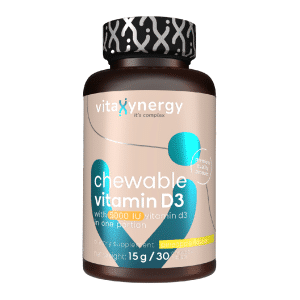 Vitamina D3 5000 UI masticabila, 30 tablete, Vitaxynergy
