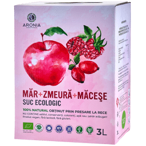 Suc de Măr, Zmeură și Măceșe 3L ECO (RO-ECO-029)