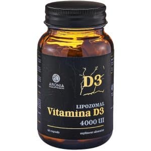 Vitamina D3 Lipozomală la 4000 UI - 60 capsule cu capacitatea de absorbție de peste 99% în organism