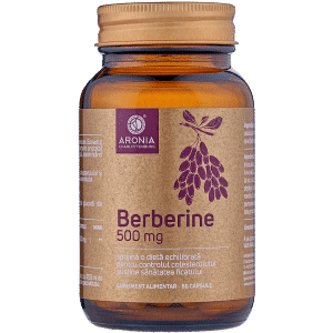 Berberine la 500mg — 60 de capsule cu proprietăți de echilibrare a valorilor glicemiei și de fortificare a mecanismelor de detoxifiere
