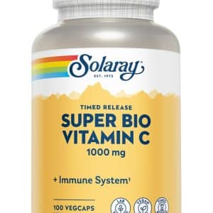 Super Bio Vitamina C 1000mg Solaray, 100 capsule vegetale, Secom