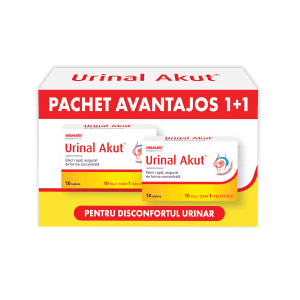 Pachet Urinal Akut, 10 tablete + Gratuit 10 tablete, Strada