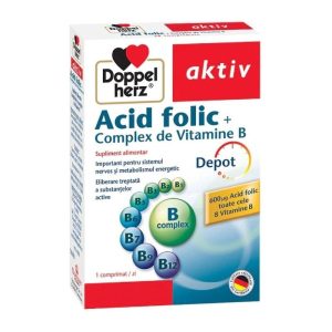 Acid folic + complex de vitamina B, 30 comprimate, Doppelherz
