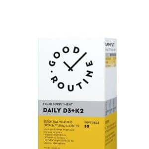 Daily Vitamina D3 2000UI + K2 75mcg Good Routine, 30 capsule moi, Secom