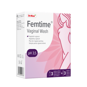 Dr. Max Femtime Vaginal Wash Solutie pentru igiena intima, 3 flacoane + 3 aplicatoare