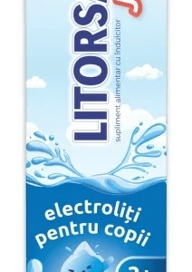 Electroliti cu aroma de zmeura pentru copii 3+ ani Litorsal, 20 comprimate efervescente, Zdrovit