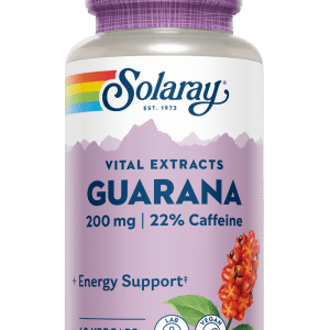 Guarana Solaray, 60 capsule vegetale, Secom