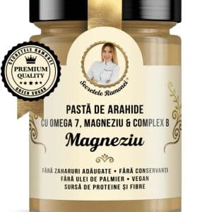 Pasta de arahide cu Omega 7, Magneziu marin si Complex de B, 350g, Laboratoarele Remedia