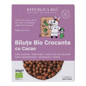 Bilute Bio crocante de ciocolata FARA GLUTEN Republica BIO, bio, 250 g - Default