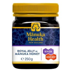 Miere Manuka MGO 400+ cu laptisor de matca (royal jelly), 250g, Manuka Health