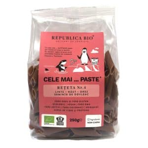Cele mai…PASTE Reteta 4 Linte Naut Orez Seminte Dovleac, fara gluten, ecologic, Republica BIO, 250g - Default