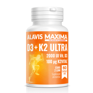 D3+K2 Ultra, 60 capsule moi, Alavis Maxima