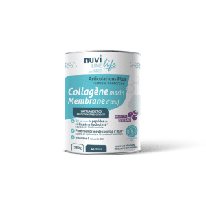 Colagen marin articulatii cu membrana de ou glucozamina condroitina & vitamina C, 280g, Nuviline