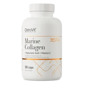 Colagen marin cu acid hialuronic si vitamina C, 120 capsule, OstroVit
