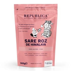 Sare roz de Himalaya FARA GLUTEN Republica BIO, fina, 500 g, natural, - Default