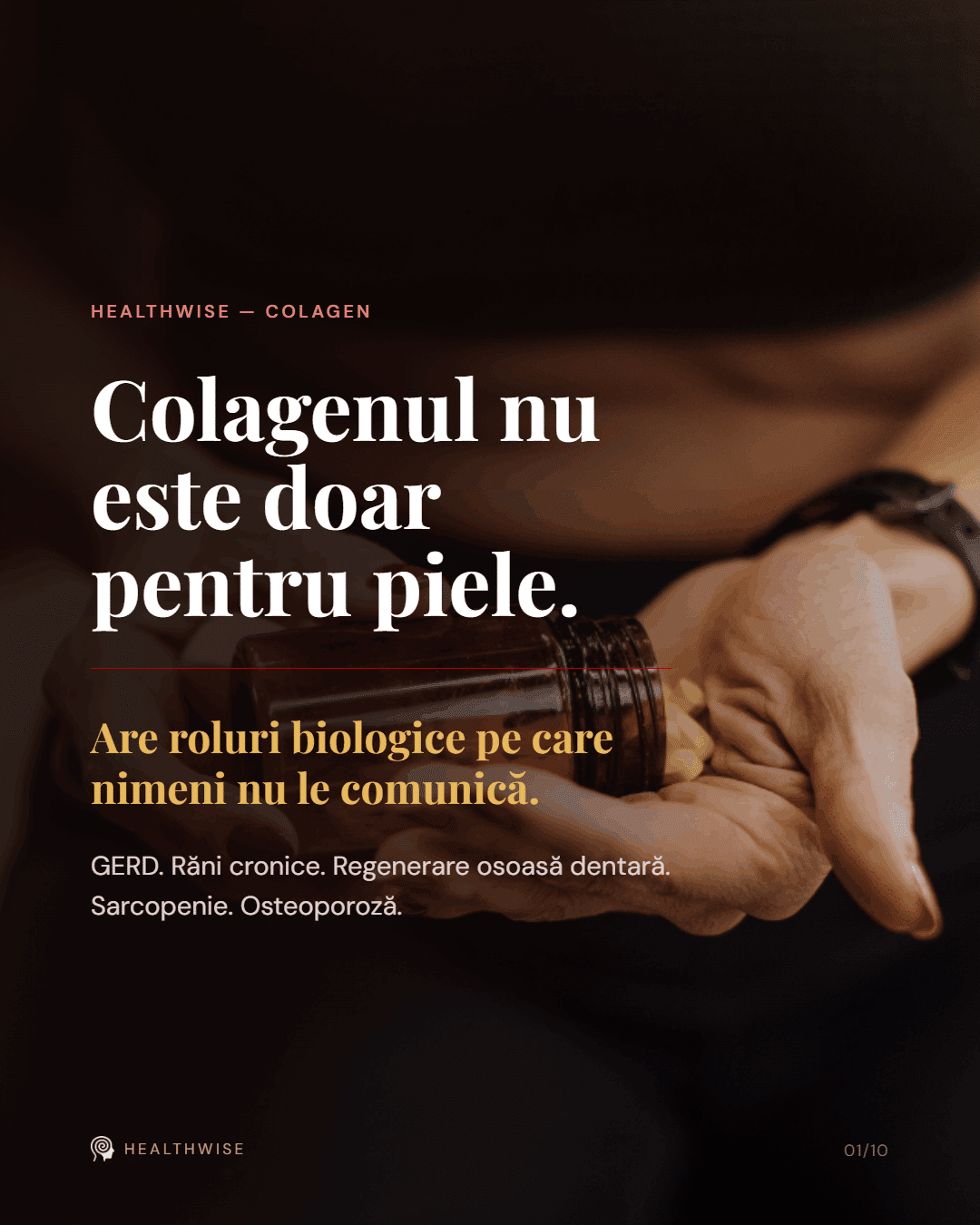Colagen: tipuri, doze si roluri biologice dincolo de piele — Carousel vizual Healthwise