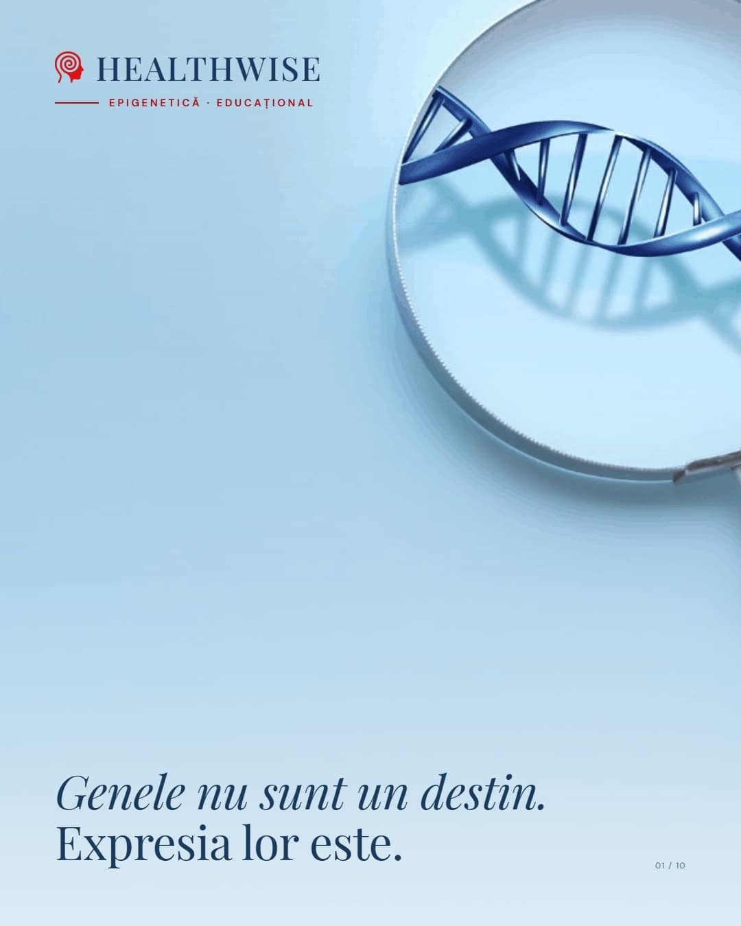 Epigenetică: mecanisme moleculare, epigenom și vârstă biologică — Carousel vizual Healthwise