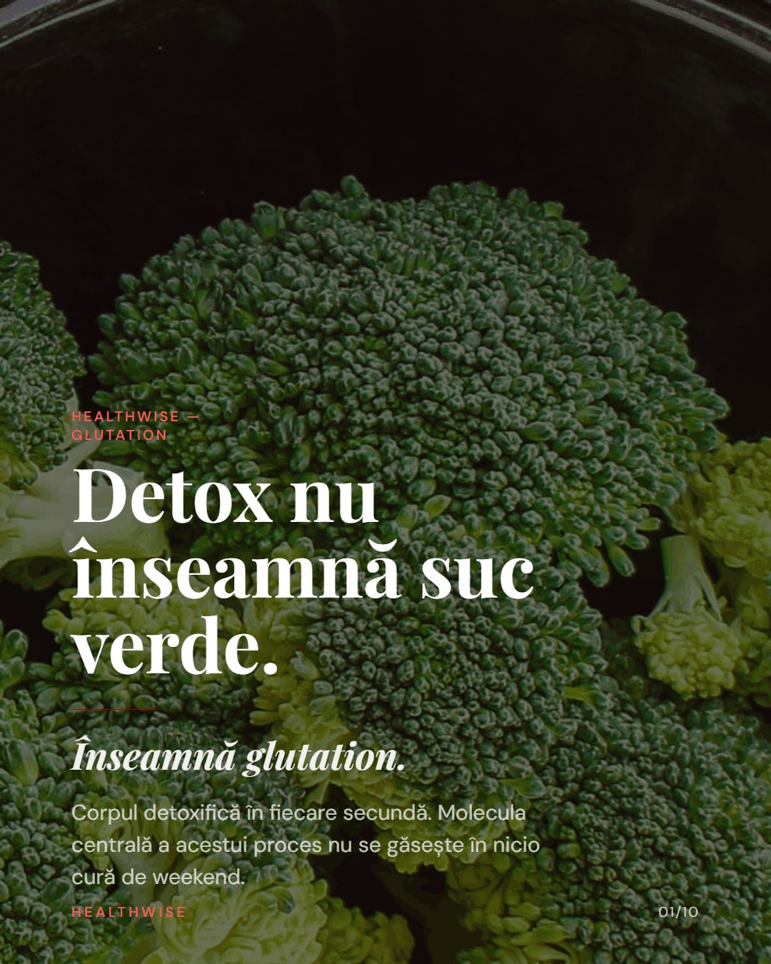 Glutation: antioxidant endogen si detoxifiere hepatica — Carousel vizual Healthwise