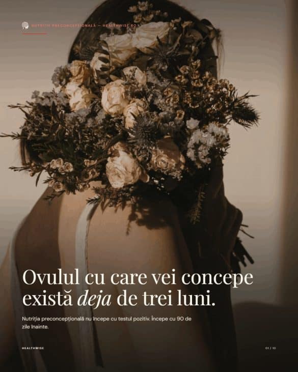 Nutriție preconcepțională — Fereastra biologică de 90 de zile