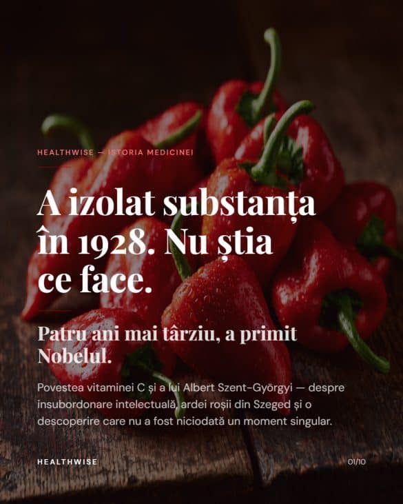 Vitamina C, Albert Szent-Györgyi și ardeii din Szeged — istoria unei descoperiri fără moment singular