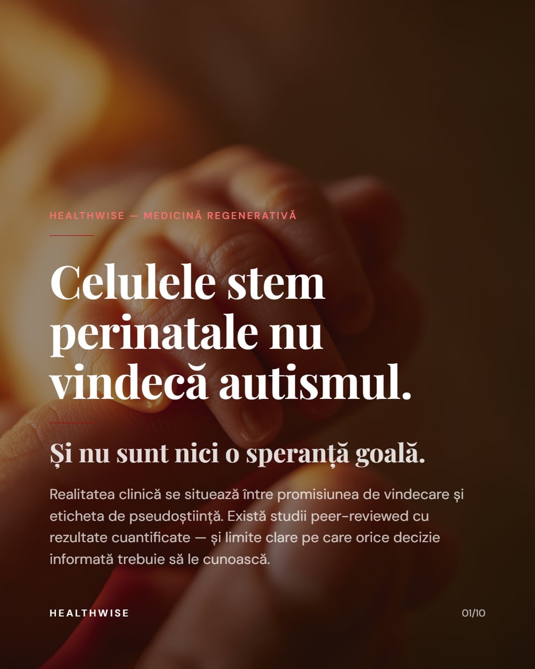 Celule stem perinatale și autism — dovezi reale, limite reale, decizii informate