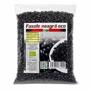 Fasole neagră uscată boabe BIO, 500g - Default Title