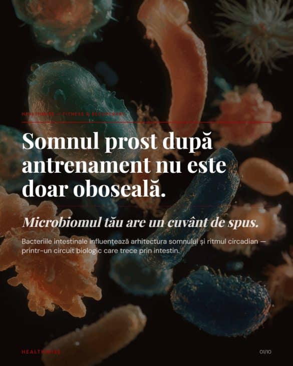 Microbiom și somn la sportivi — circuitul biologic dintre intestin și odihnă